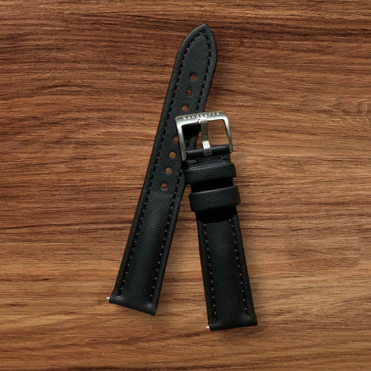 Sailcloth Quick Release Watch Band | Black